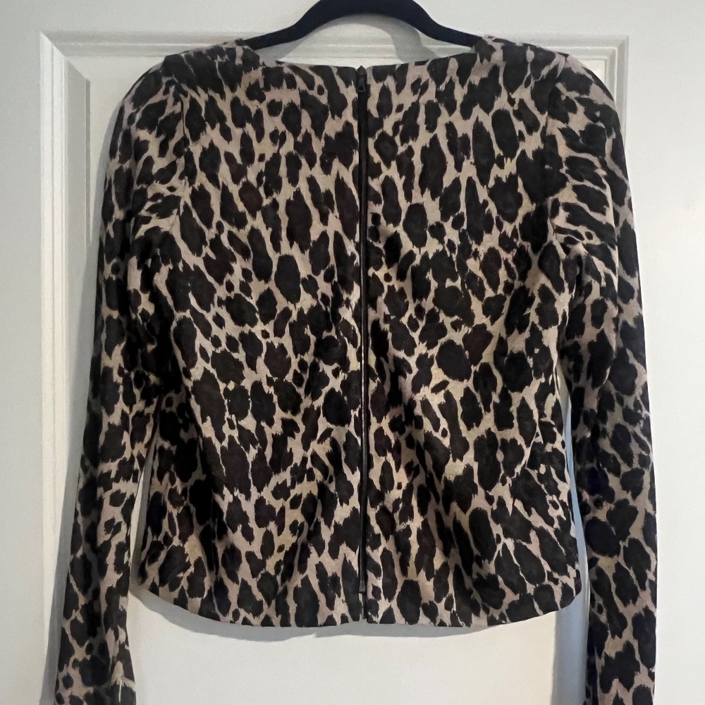 Luba Leopard Jacket, Top, Cardigan